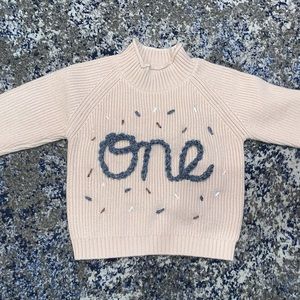 Baby Unisex 1st Birthday Sweater Outfit